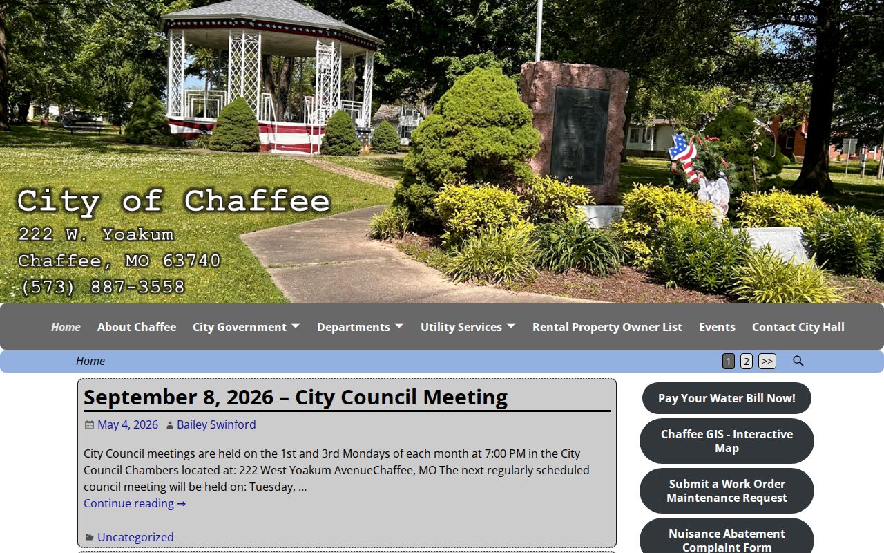 Scott County Chaffee court records city government source