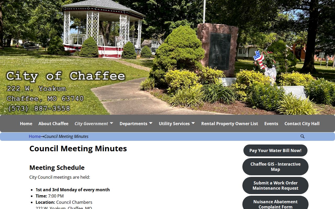 Scott County Chaffee court records city documents source
